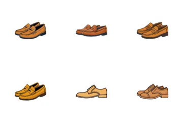 Calzado Zapatos Paquete de Iconos