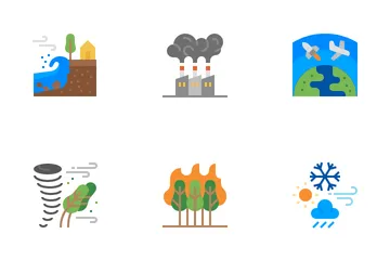 Cambio climático Paquete de Iconos