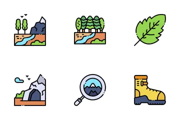 Camino de la naturaleza Paquete de Iconos