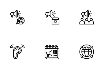 Campaña de concienciación pública Paquete de Iconos