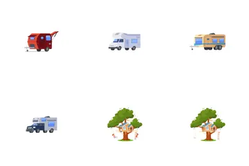 Camper Van Icon Pack