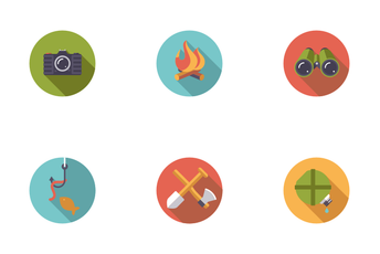 Camping And Outdoors Icon Pack