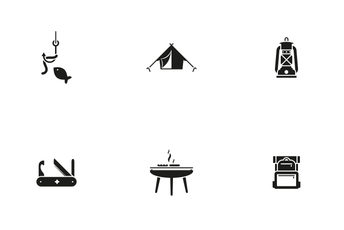Camping And Outdoors Icon Pack
