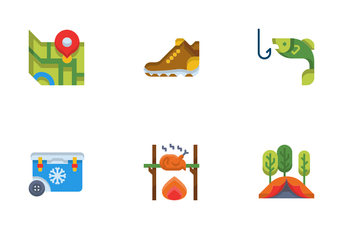 Camping Adventure Icon Pack