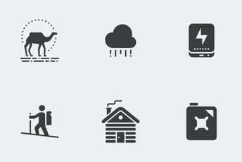Camping, Adventure And Outdoors Icon Pack