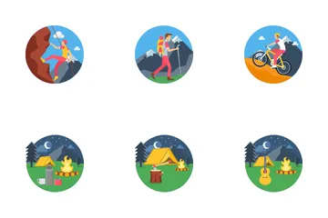 Camping Adventure Icon Pack