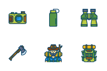 Camping And Adventure Icon Pack