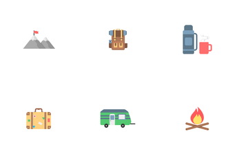 Camping And Adventure Icon Pack