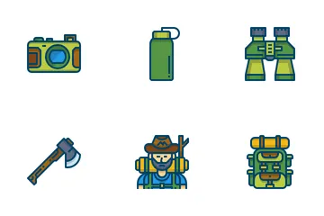 Camping And Adventure Icon Pack