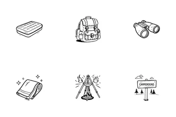 Camping And Hiking Icon Pack