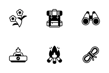 Camping And Hiking Icon Pack