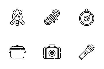 Camping And Hiking Icon Pack