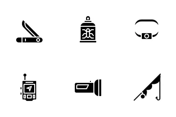 Camping And Hiking Icon Pack