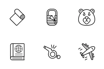 Camping And Hiking Icon Pack