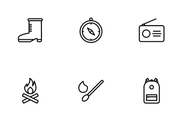 Camping And Outdoor Icon Pack