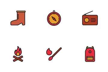Camping And Outdoor Icon Pack
