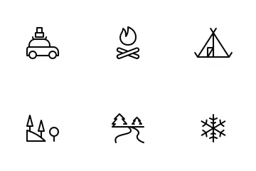 Camping And Outdoor Icon Pack