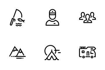 Camping And Tourism Icon Pack