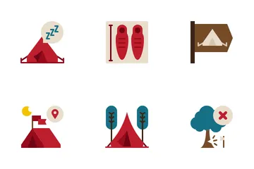 Camping Campground Icon Pack