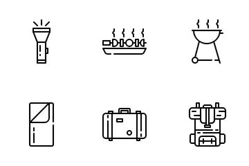 Acampamento e aventura Pacote de Ícones