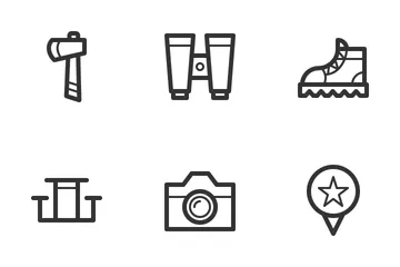 Camping et plein air Icon Pack