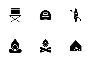 Camping - Glyph Icon Pack