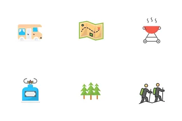 Camping & Hiking Icon Pack
