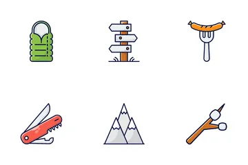 Camping & Hiking Icon Pack