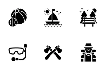 Camping Outdoor Icon Pack