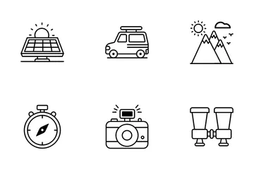 Camping Outdoor Icon Pack