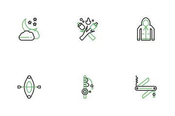 Camping & Outdoor Adventure Icon Pack