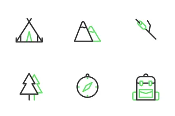 Camping & Outdoor Icon Pack