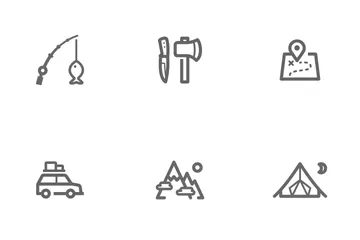 Camping & Outdoor Icon Pack