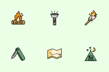 Camping & Outdoors Icon Pack