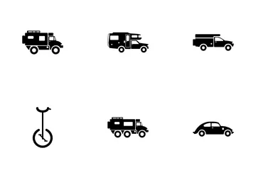 Camping Vehicles Icon Pack