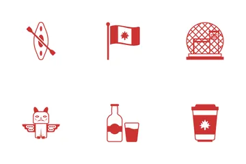 캐나다 문화 아이콘 팩