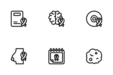 Cancer Awareness Icon Pack