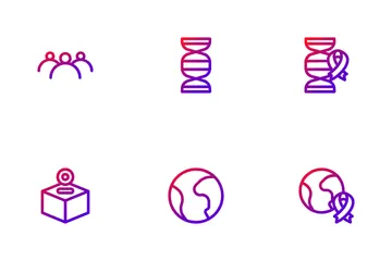 Cancer Awareness Icon Pack
