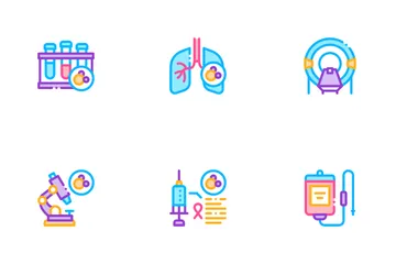 Cancer Human Disease Icon Pack