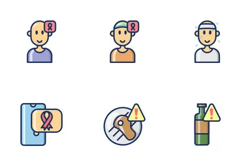 Cancer Prevention Icon Pack