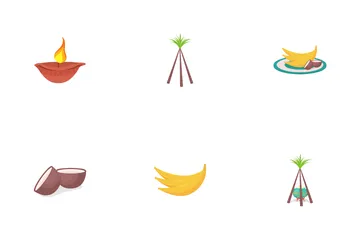 Candle For Diwali Holiday Icon Pack