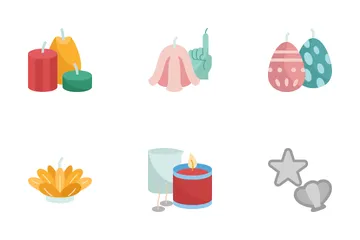 Candles Making Icon Pack