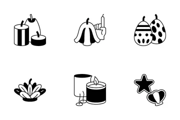 Candles Making Icon Pack
