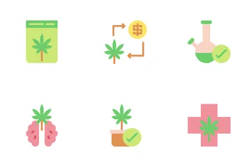 Cannabis And Medical Icon Pack