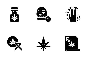 Cannabis Drugs Icon Pack