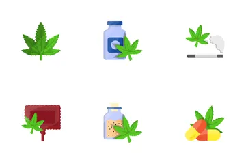 Cannabis e maconha Icon Pack