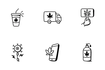 Cannabis Médical Icon Pack