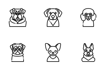 Cão e gato Pacote de Ícones