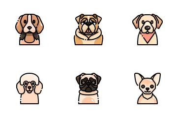 Cão e gato Pacote de Ícones