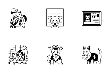 Cão policial Pacote de Ícones